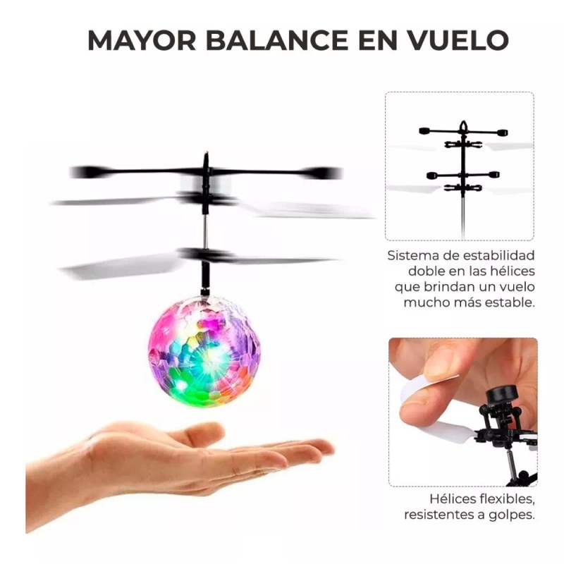 EGTMA Juguete De Vuelo De Inducción Cristal