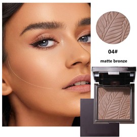 KARLOR Contouring Palette Powder Matte Contour Powder Ashy Glow Bronzer Powder Palette Face Contours Highlighter Makeup Contouring Powder for a Defined Face Shape (04# Matte Bronze)