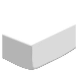 SheetWorld Fitted Crib / Toddler Sheet - Flannel - White - Made In USA