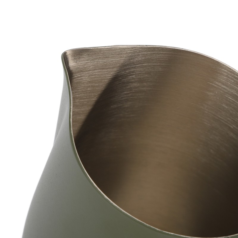 Milk Frothing Pitcher Slanting Mouth Food Grade Stainless Steel Milk