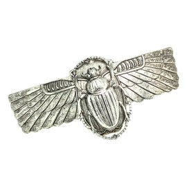 Scarab Hair Barrette Egyptian Revival Hair Clips Artisan Crafted Hair Clips Angelina Verbuni