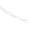 Mr. Chain Plastic Barrier Chain, White, 1.5-Inch Link Diameter, 25-Foot