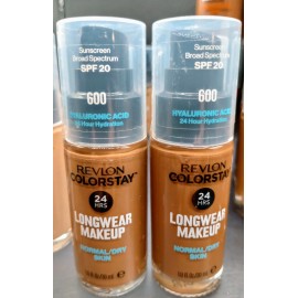 Revlon (2 Pack) Revlon Colorstay Longwear Makeup Normal to Dry Skin W/SPF20 -Pick Yours - #600 - Cinnamon