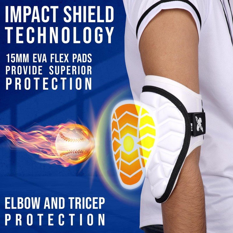Exxact Sports Defender Baseball Elbow Guard, Batters Softball Elbow Guard