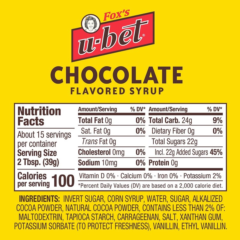 Fox's u-bet 22-Oz. Original Chocolate Syrup