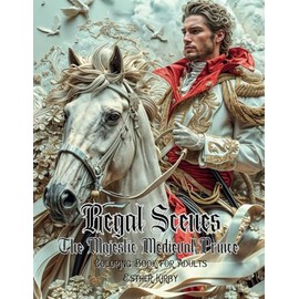 Regal Scenes: The Majestic Medieval Prince | Over 50 Designs of Stylish and Fashionable Handsome Men: A Stress Relief and Art Therapy Coloring Book