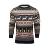 Xact Christmas/Xmas Jumper 'Lapland' with Tree & Reindeer Fairisle Pattern