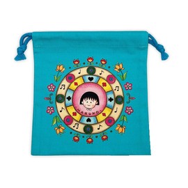 Toshin Pack CM-KI528 Chibi Maruko-chan Drawstring Bag (Like Blue Sky)