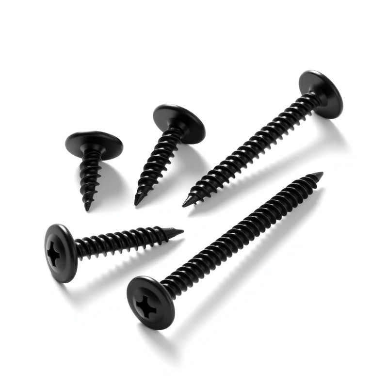 #8×3/4'' (100 Pack) Truss Head Wood Screws Quick Metal Self-Tapping