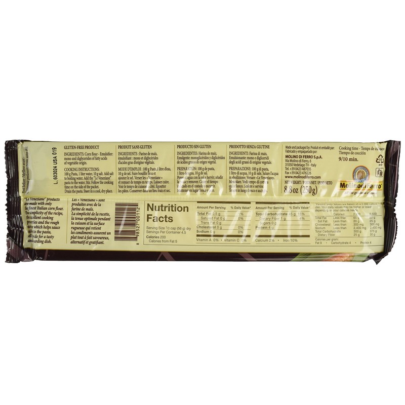 Le Veneziane - Italian Spaghetti [Gluten-Free], 8.8 Ounce (Pack of