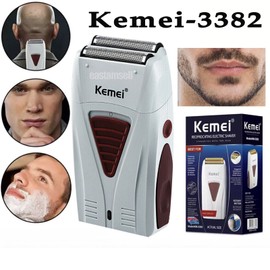 Kemei Men's Electric Shaving USB Machine Trimmer Shaver Barber Cordless Beard US