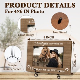 Remembrance Picture Frame For Loss Of Horse, Memorial Gifts For Horse Girls Horse Lover Cowgirls, Bereavement Sympathy Photo Frame, In Memory Of Horse Gifts, Sorry For Your Loss Of Horse Gifts -23
