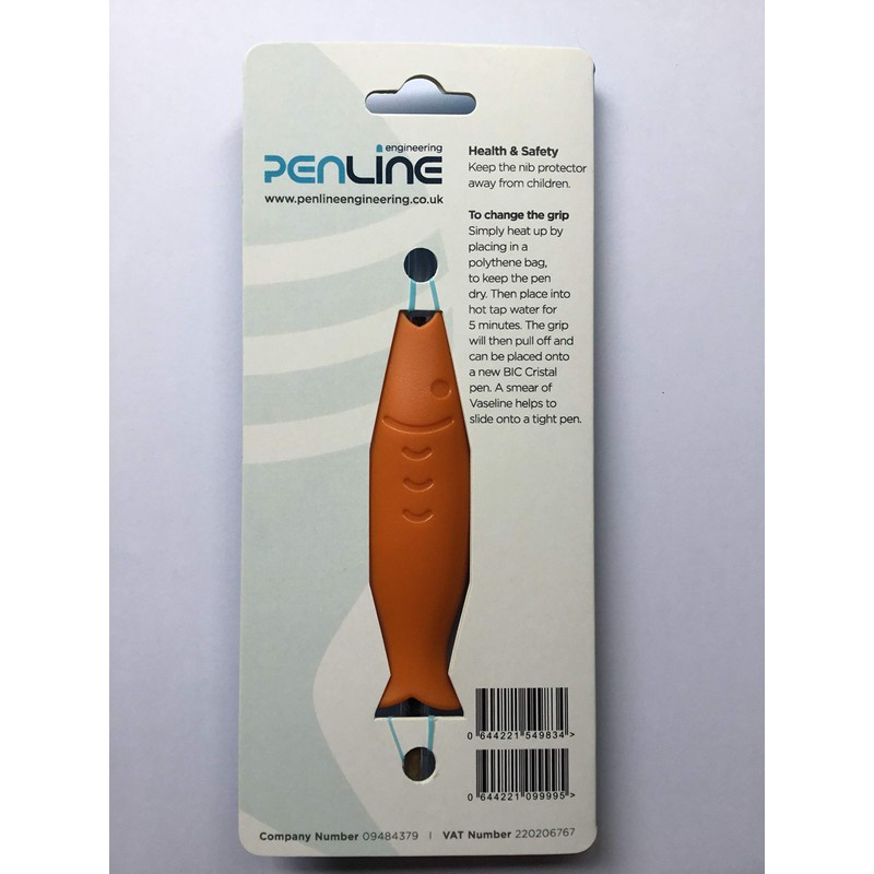Penline THE WRITING FISH. Grip ergonomically designed in the UK