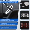 Compatible with Hummer H2 2003-2009 Hood Latch Base Covers, Stainless