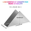 Stainless Steel Napkin Holder,Minimalistic Triangular Metal Napkin Holder,Cocktail Napkin Dispenser