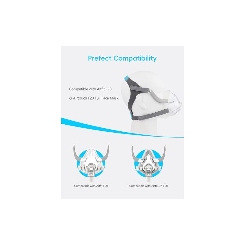 Arnés Repuesto Cpap Airfit Airtouch F20 Correa Ajustable Antideslizante Duradera