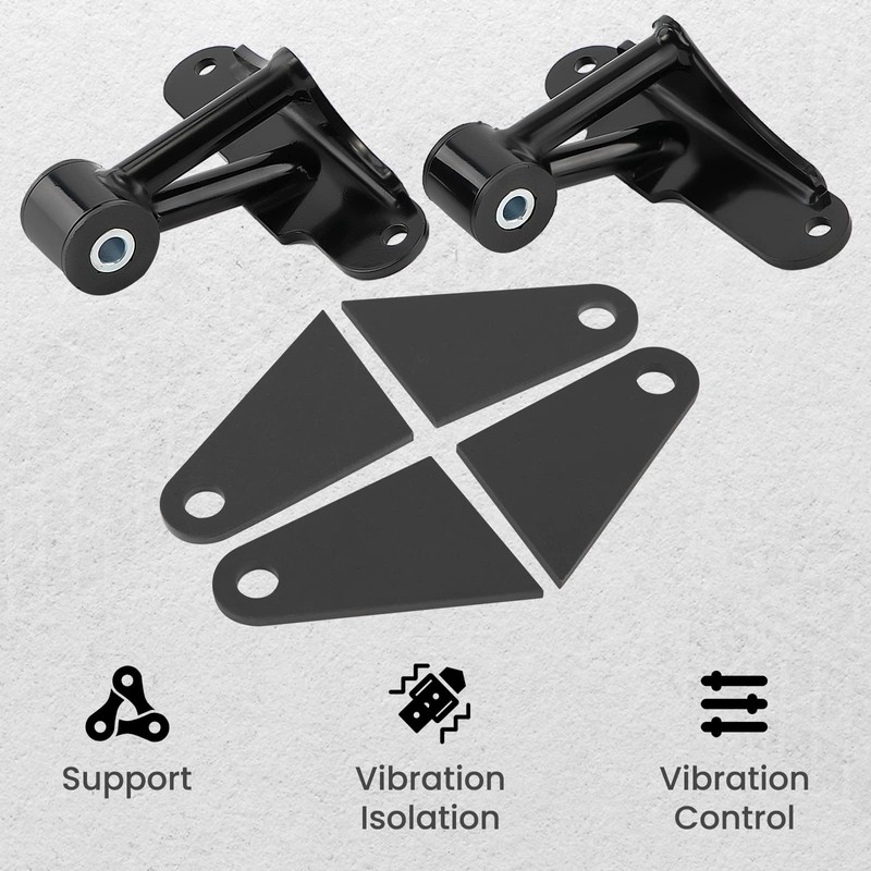 maXpeedingrods Pair Engine Swap Weld-in Motor Mounts Kit for Ford