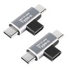 QIANRENON 2 in 1 USB C Charger Splitter Adapter Type