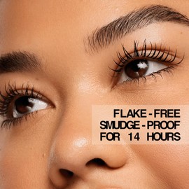 about-face Volumizing Mascara – Jet Black | Clean, Vegan, Cruelty-Free | Amplifies, Lengthens & Lifts Lashes | Smudge-Proof, Flake-Free Formula | 0.43 oz