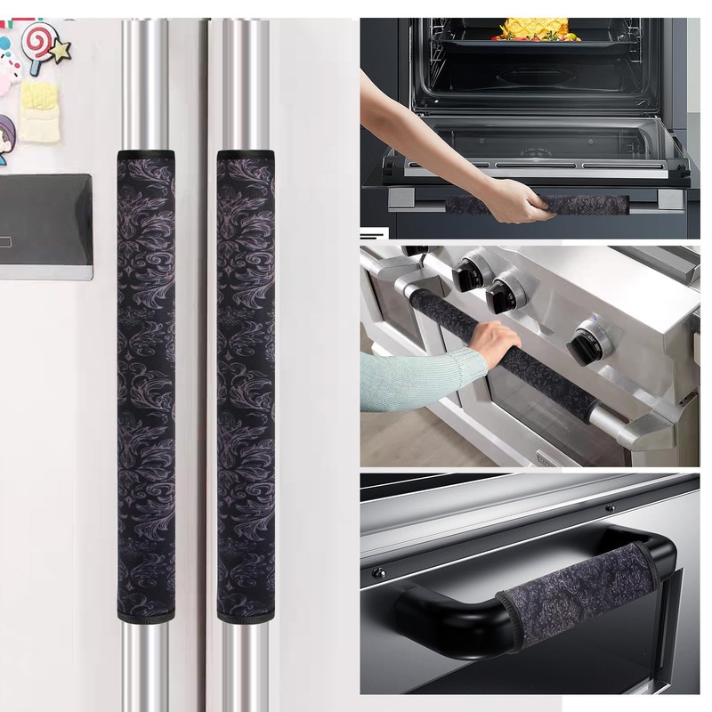 WHSGHGAT Fridge Door Handle Covers, Kitchen and Bathroom Appliance Door