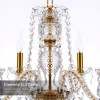 WARRENAU 4-Light Luxurious Crystal Chandelier Ceiling Pendant Lamp Fixture Lighting
