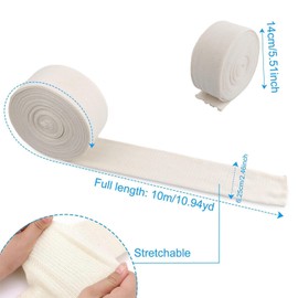 Elastic Tubular Bandage, 6.25 cm x 10 m, Highly Elastic Fixation Bandage, Tubular Bandage, Breathable Tubular Bandage, Compression Bandage, Support Bandage for Plasters/Arm/Ankle/Knee