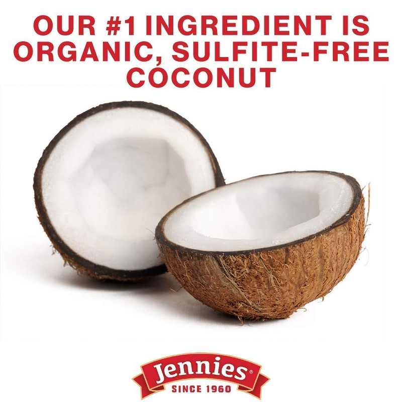 Jennies Organic Coconut Bites with Cranberries, Goji, Chia Seeds, &
