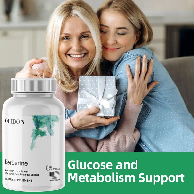 Olidon New Berberine Supplements 1000mg Per Bottle - 30 Servings