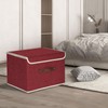 TYEERS Collapsible Storage Boxes, Washable Fabric Storage Bins with Lids,