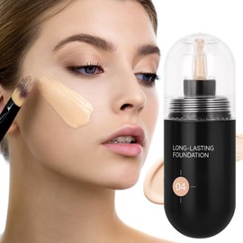 Full Coverage Foundation - 30ml Matte Foundation | Oil Control Concealer Moisturizing Makeup Base for All Skin Types Girls Sport Dancing