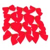 Red Velvet Christmas Decoration Bows (10cm) - 12 pack