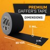 Lockport 3 Inch Black Gaffers Tape - 2 Pack -