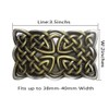 LKMY Western Belt Buckle American Indian Style,Celtic Cross Knot Mesh