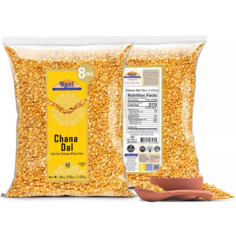 Rani Chana Dal (Split Desi Chickpeas without skin) Indian Lentils,