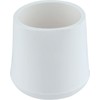 16 chair leg caps, diameter 10-32 mm, white, round, polyethylene,