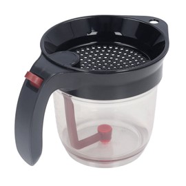 Moofey Fat Separator, 32 OZ Gravy Separator for Cooking, 4 Cup Grease Gravy Separator with Scale with Measuring Cup and Filter