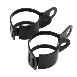 Fydun Motorcycle Indicator Holder 30-43 mm Indicator Holder 1 Pair Fork Displacement Clamps Mounting Bracket HNH (Black)
