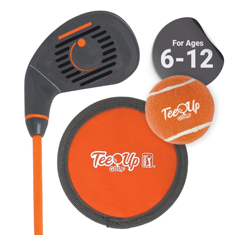 GOLFGEN | PGA Tour Tee-Up 3-Piece Set, Medium, Orange, Right