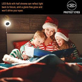 Half Chrome Light Bulbs,Half Gold Tipped Dimmable 6W (Equivalent 60Watt) LED Ediosn Light Bulbs,Soft White 2700K,A60/A19 Shape Anti-Glare,Decorative Mirror,CRI 90+ E26 Base (Pack of 2)