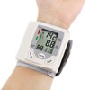 Wrist Blood Pressure Monitor Adjustable Cuff Large LCD Display Digital