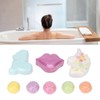 8pcs Bubble Bath Ball Set Different Shapes Fragrance Exfoliating Refreshing
