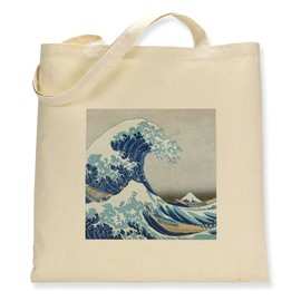 Make it Love it Sell It - Hokusai's The Great Wave off Kanagawa - Canvas Tote Bag, Single Sided