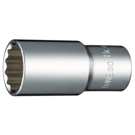 Tone HP3D-18L Deep Socket (12-Point), 3/8-inch (9.5 mm) Drive, Width Across Flat 18 mm