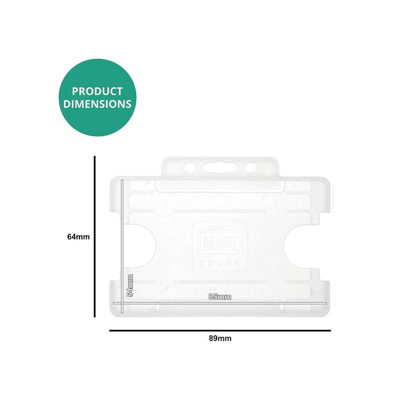 | 4 Piece ID Badge Set White | Set Includes