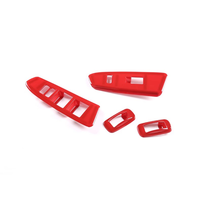 ABS Car Look Interior Door armrest Window Switch Panel Cover