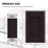 Smart-us 10 Pack Decora Light Switch Brown, Single Pole Paddle