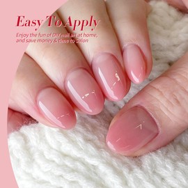 Born Pretty Gel Nail Polish Pink Nude Series,Jelly Transparent,Cat Magnetic Eye,Shimmer Glitter Holographic Pink Nude Gel Polish Kit for Salon Manicure and Nail Art DIY at Home 6Colors