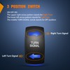 Nilight Turn Signal Switch Blue 4Pin ON-Off-ON Laser Etched SPDT