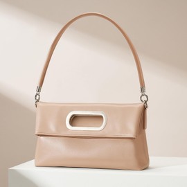 CHUNLI Stylish Clutch Purses for Women, Leather Crossbody Purse with Handle, Shoulder Bags for Evening Formal Work Casual