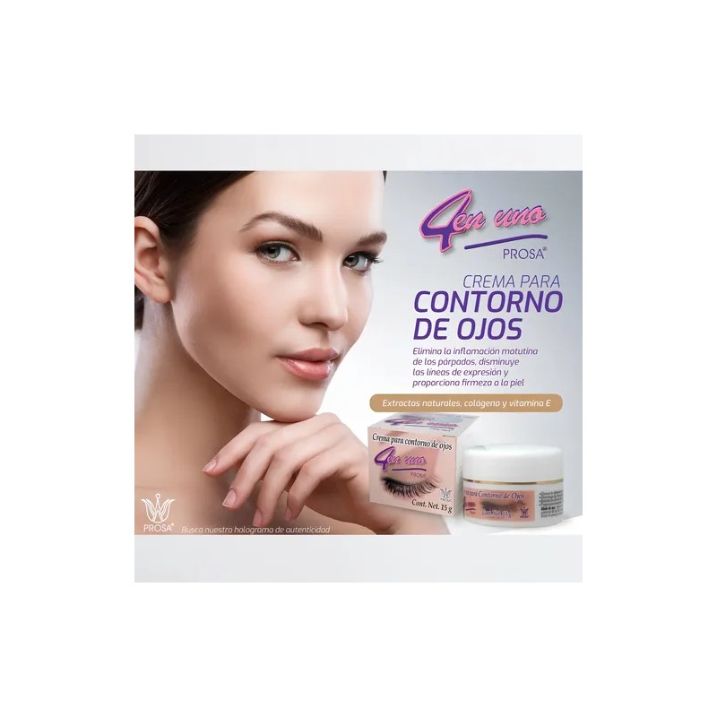 Crema Contorno De Ojos Prosa 4 En 1 Colágeno Vitamina